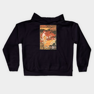 American Crescent Cycles - Vintage Bicycle Poster from 1899 Kids Hoodie